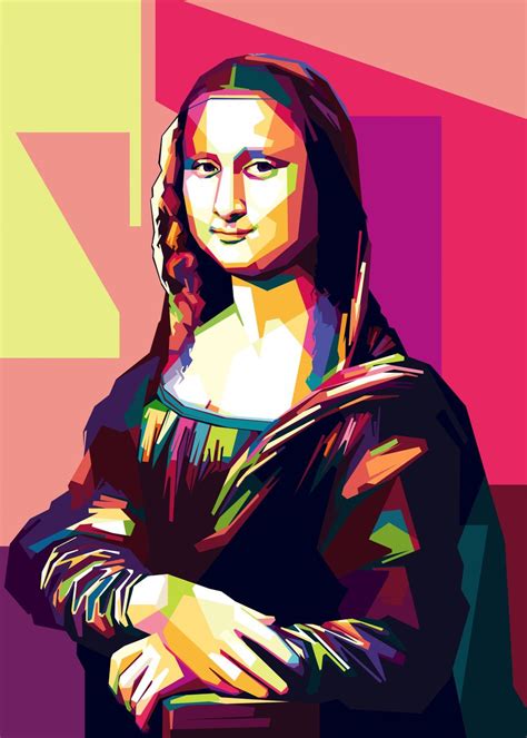 'Mona Lisa Pop Art' Poster, picture, metal print, paint by Creative Shop | Displate