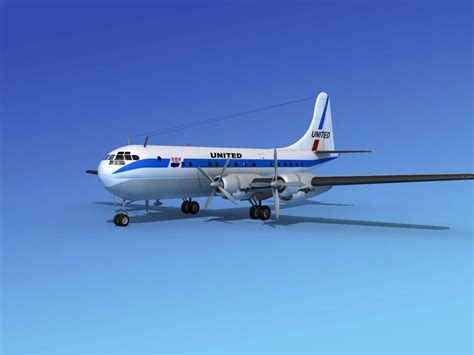 Boeing 377 United Airlines - 3D Model by Dreamscape Studios