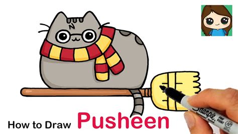 How to Draw Pusheen Harry Potter Easy