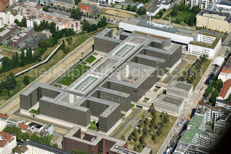 Berlin from above - Construction of BND headquarters on Chausseestrasse ...