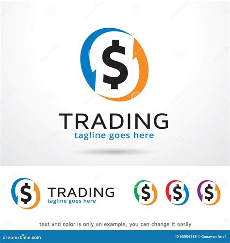 Trading Logo Template Design Vector Stock Vector - Illustration of application, design: 65006285