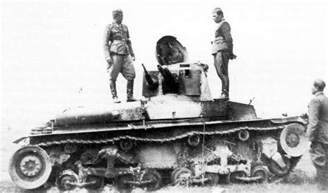 Knocked out, destroyed and damaged Slovak tanks at Lypovets, Ukraine 1941.