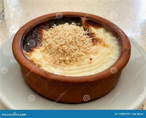 Turkish Dessert Sutlac / Rice Pudding Stock Photo - Image of muhallebi, pudding: 115800190