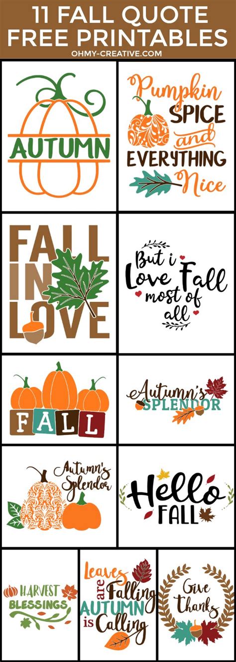 Fall Quotes Free Printables For Autumn | Autumn quotes, Fall printables, Fall season quotes