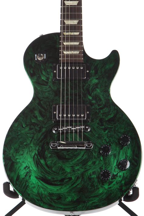 2011 Gibson Les Paul USA Anniversary Flood Studio Green Swirl Burst -O | Guitar Chimp