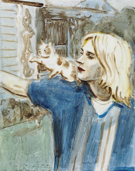 Elizabeth Peyton (b. 1965) , Kurt with cheeky num-num | Christie's