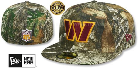 Washington Commanders NFL TEAM-BASIC Realtree Camo Fitted Hat