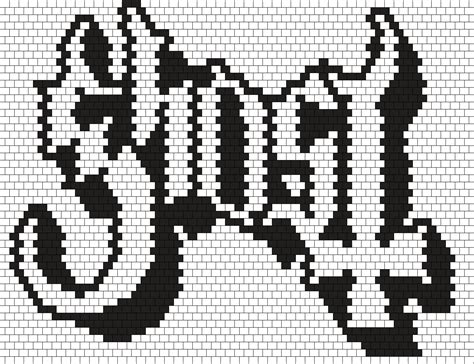 Ghost Band Logo Bead Pattern | Peyote Bead Patterns | Misc Bead Patterns