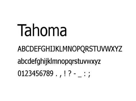 Tahoma Font Free Download - Fonts Empire | Free fonts download ...