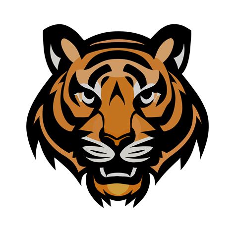 Tiger face icon clipart transparent background 24043911 PNG