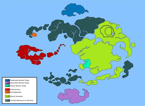 World of Avatar Political Map (Legend of Korra) by Loudo on DeviantArt