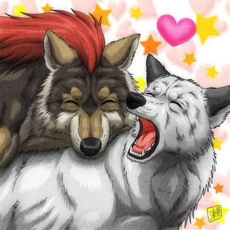 Wolf Hug by SheltieWolf on DeviantArt | Furry art, Painting, Anime wolf