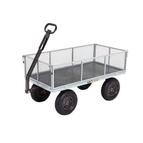 GORILLA CARTS 1,000 lb. Heavy-Duty Steel Utility Cart GOR1001-COM - The ...