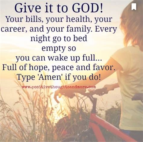 Give it to God | Good thoughts, Quotes about god, Faith inspiration