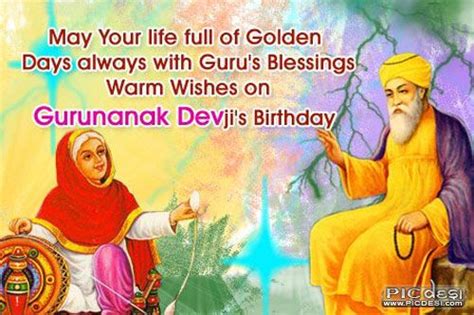 May your life full of golden days with Guru's blessings. Warm wishes on Gurunanak Devji's ...