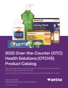 2022 OTC Over The Counter Catalog Aetna CVS OTCHS | Health Management Corp