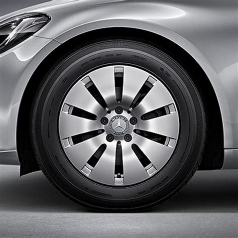 Mercedes-Benz 16 inch rims set of | C-Class W205 | 10-hole wheel | vanadium silver