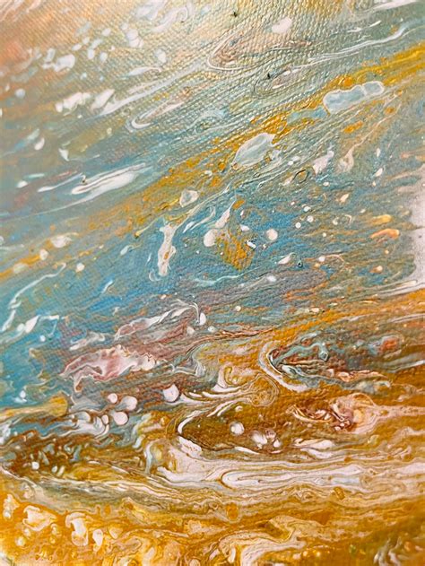 Water Swirl Acrylic Abstract Painting Modern Wall Art | Etsy