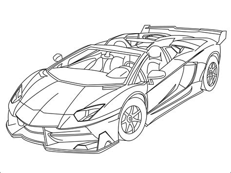 Fantastic Lamborghini Coloring Pages