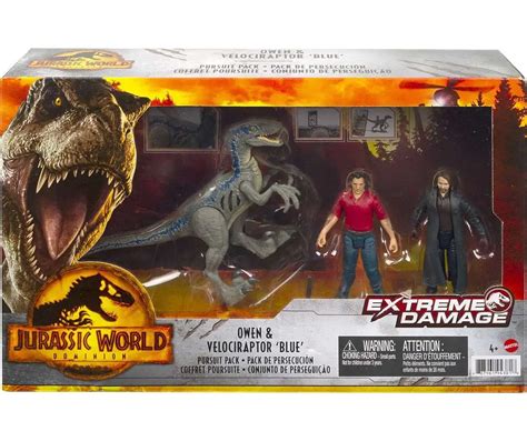 Jurassic World Dominion Extreme Damage Velociraptor Blue, Owen Grady ...