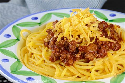 Ohio Chili with Spaghetti (Gluten Free) • The Heritage Cook