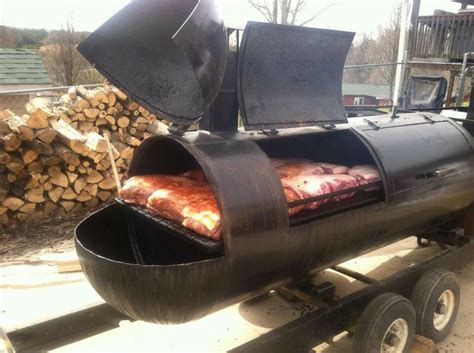 Pic 75 Bbq Smoker Trailer, Bbq Grill Smoker, Diy Smoker, Smoker Ribs, Barbeque Pit, Barbecue ...