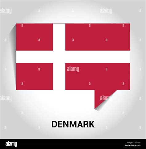 Denmark flag design vector Stock Vector Image & Art - Alamy