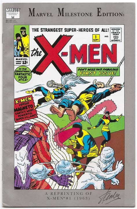 Uncanny X-Men # 001 (Reprint) SIGNED by Stan Lee - Brooklyn Comic Shop