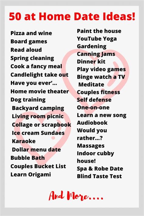 At Home Date Ideas for Couples: Forget a movie - try these instead | Romantic date night ideas ...