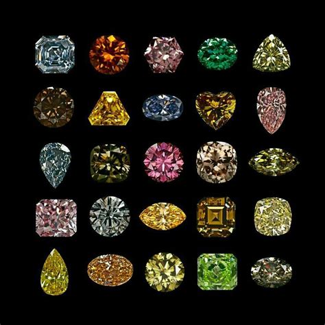 Colored diamonds | Colored diamonds, Gemstones, Crystals and gemstones