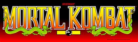 Mortal Kombat Arcade Marquee – 26″ x 8″ – Arcade Marquee Dot Com