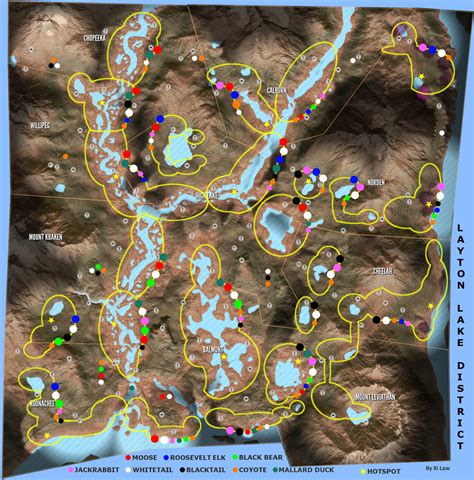 Steam Community :: Guide :: Animal Location Maps (Parque update!)