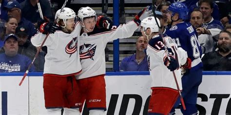 Blue Jackets stun Lightning 5-1 to take 2-0 series lead | Fox News