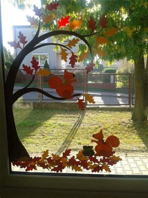 20+ Fall Window Decorating Ideas - PIMPHOMEE