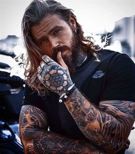 Pin on Bearded tattooed men