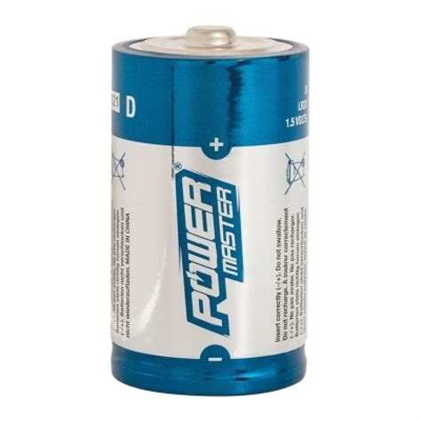 Power Master D Type Battery LR20 Twin Pack 485322 | Sealants and Tools Direct