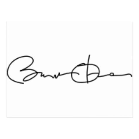 Barack Obama Signature Postcard | Zazzle