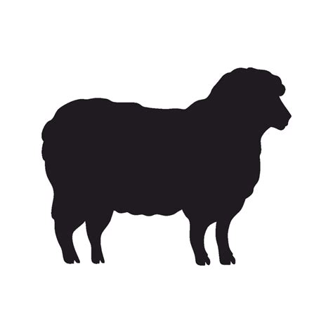 Sheep Stencil Silhouette Goat Cattle - sheep png download - 800*800 ...