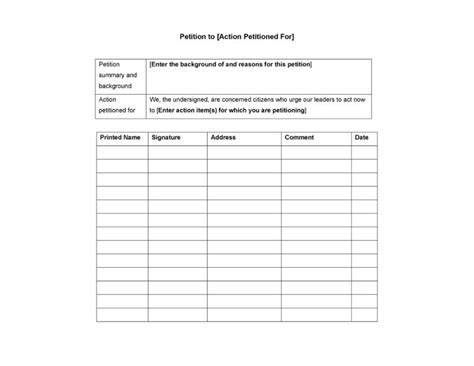 30 Petition Templates + How To Write Petition Guide