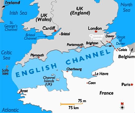 Map Of Europe With English Channel - United States Map