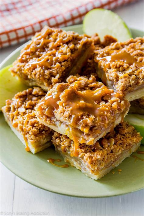 Salted Caramel Apple Pie Bars - Sally's Baking Addiction