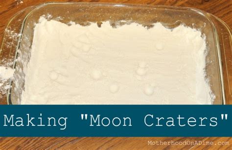 Experiment: Making Moon Craters - Kids Activities | Saving Money | Home ...