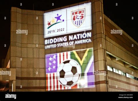 The U.S. Embassy in Pretoria Glows at Night Stock Photo - Alamy