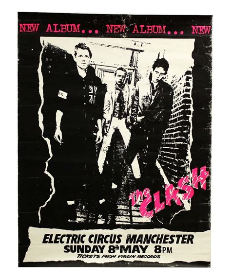 The Clash - Electric Circus - Manchester - A4 Music Mini Print | Punk ...