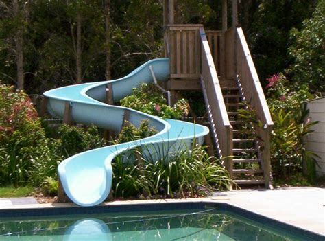 Swimming Pool Water Slide --- Modular Sections -- DIY | Pool water slide, Backyard, Backyard pool