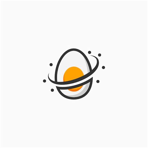 Premium Vector | Inspiration logo design egg with planet logo.