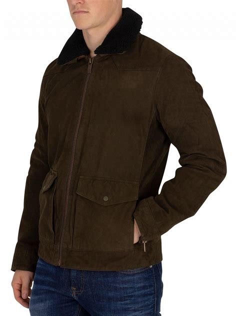 Scotch & Soda Military Classic Nubuck Leather Jacket for Men - Lyst