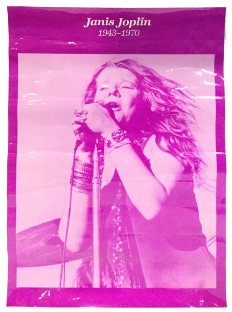 Lot - Janis Joplin 1943-1970 Pink Tribute Poster