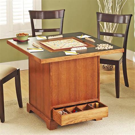 Store-It-All Game Table Woodworking Plan from WOOD Magazine