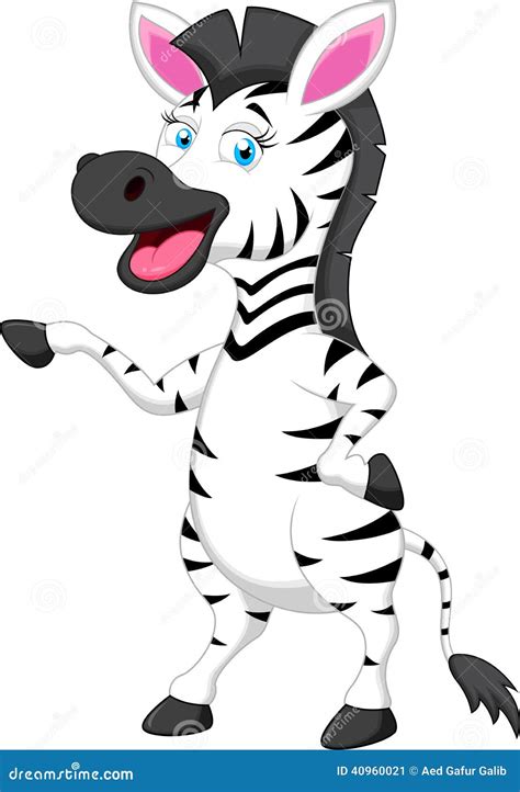 Funny Zebra Cartoon | CartoonDealer.com #40960021